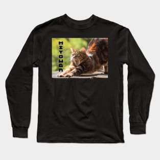 Cat Yoga Meyowga Yoga Pose Long Sleeve T-Shirt